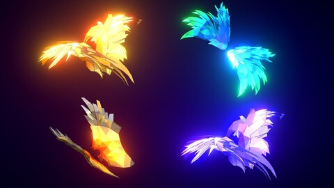 Polygon Wing 2 - Unity Low Poly 3D Art