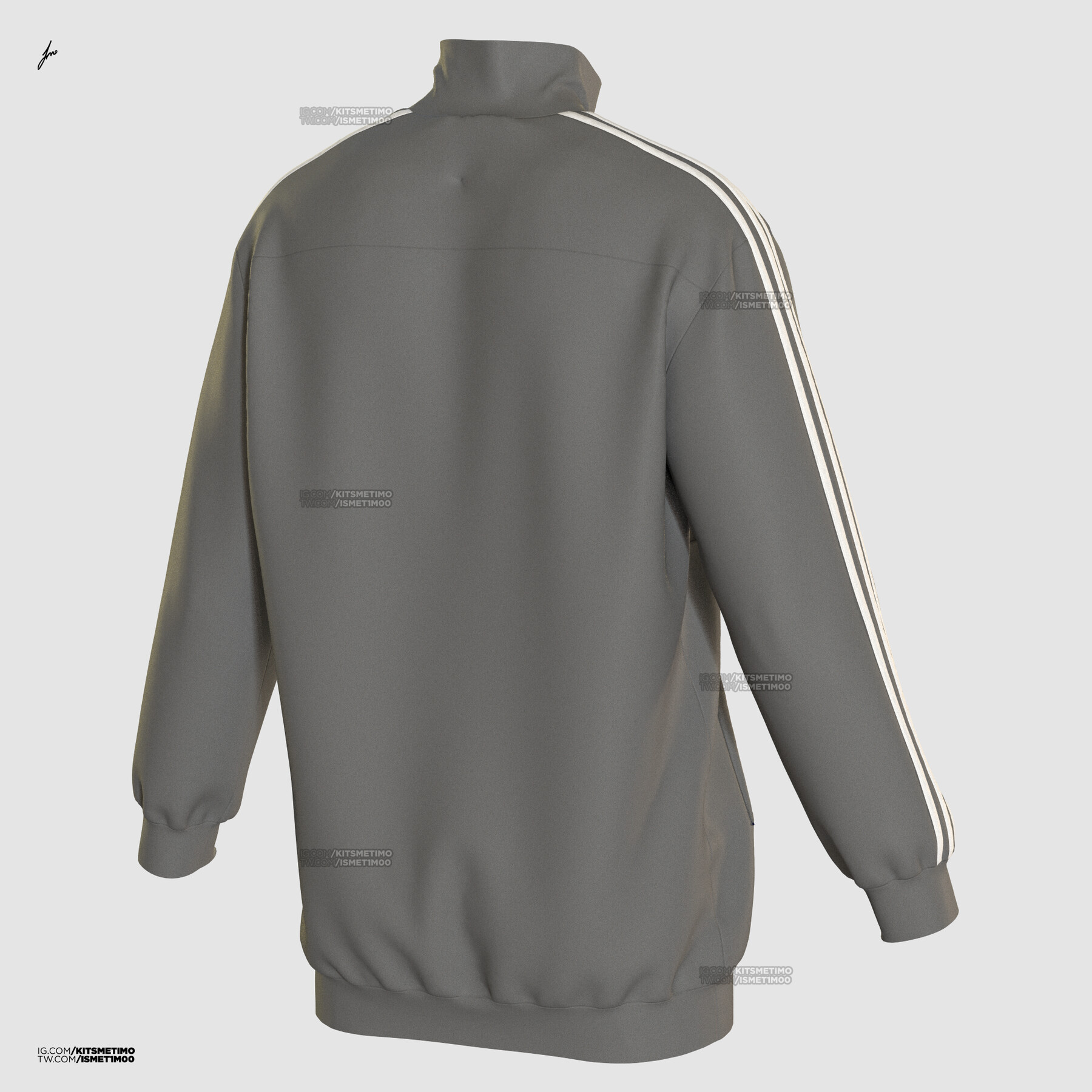 ArtStation - OFF WHITE COLLEGE JACKET MOCKUP for CLO3D and