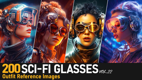 Sci-Fi Glasses VOL.22|4K Reference Images