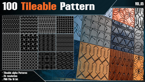 100 Tile able Pattern Alpha - Vol.05