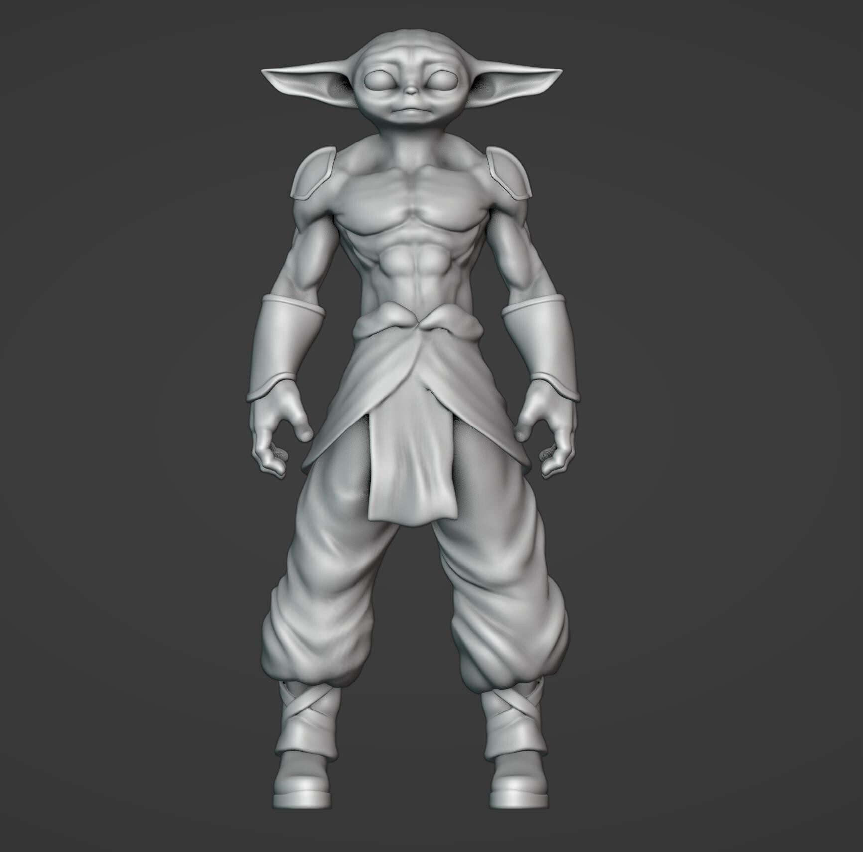 ArtStation - Muscular Baby Yoda | Game Assets