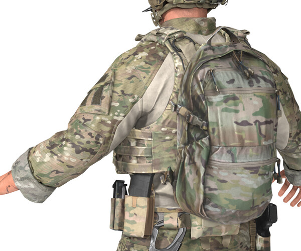 ArtStation - AVS CRYE PRECISION BACKPACK | Game Assets