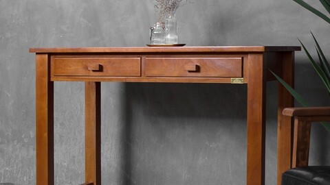 Solid wood decorative console table