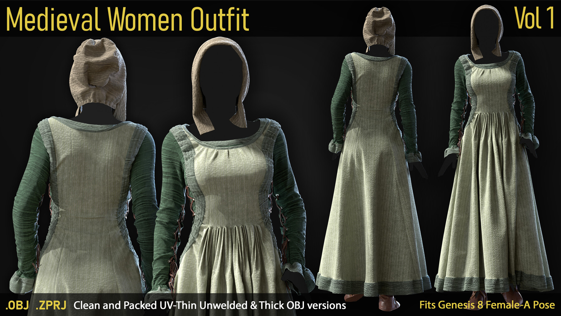 medieval women clothing