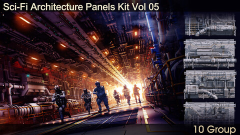Sci-Fi Architecture Panels Kit Vol 05