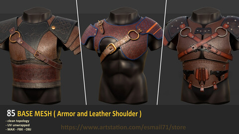 85 BASE MESH ( Armor and Leather Shoulder )