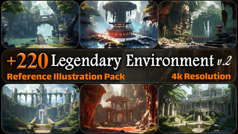 220 Legendary Environment Reference Pack | 4K | v.2
