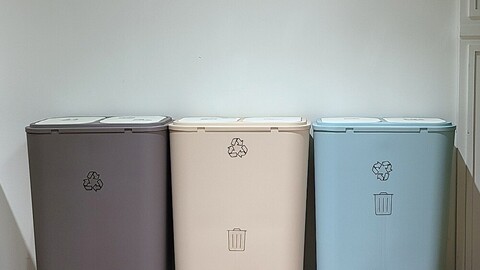 waste sorting bin