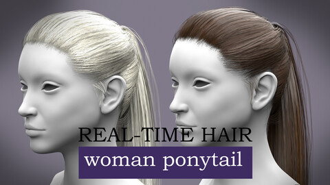 Woman Ponytail Real-Time Hair