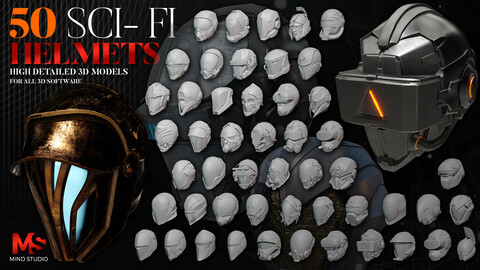 50 Sci fi Helmets