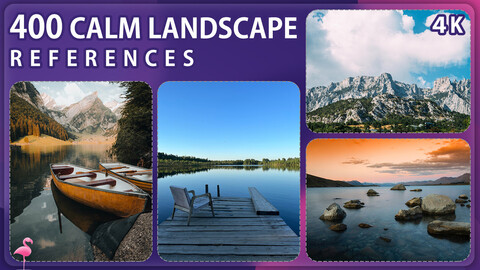 400 Calm Landscape Reference Pack – Vol 1