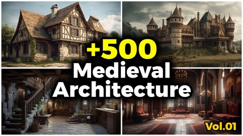 +500 Medieval Architecture Concept (4K)