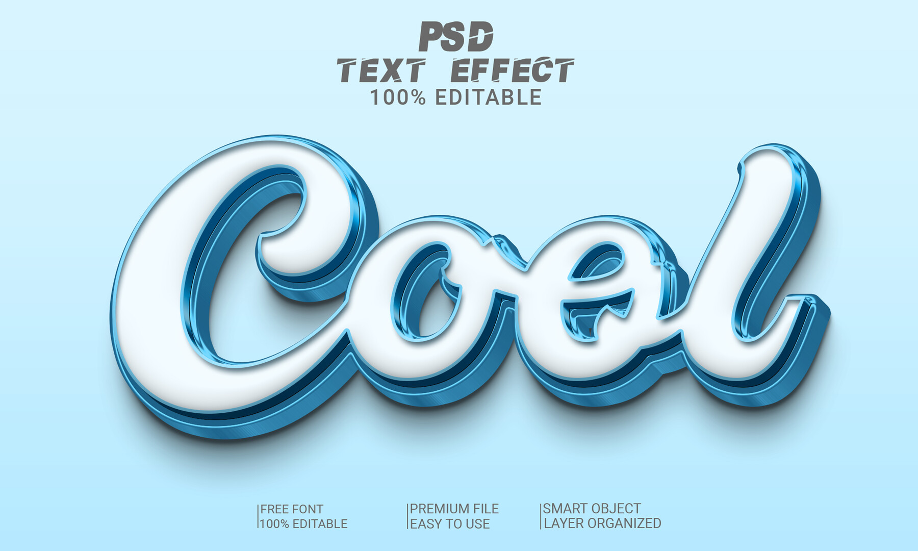 Premium PSD, Stylish text effect