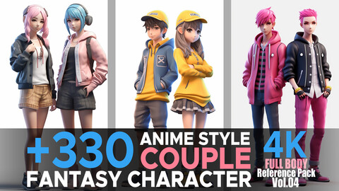 +300 Anime Style  Couple (Fantasy Character) Vol.04