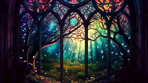 Fantasy Stained Glass v13 + More