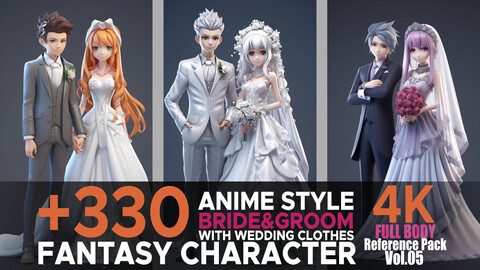 +330 Anime Style Bride&Groom (Fantasy Character) Vol.05