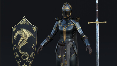 Medieval Armor Set ( Rigged )