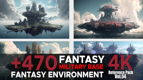 +470 Fantasy Military Base (Fantasy Environment) Vol.04