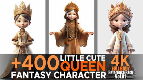 +400 Little Cute Queen (Fantasy Character) Vol.01