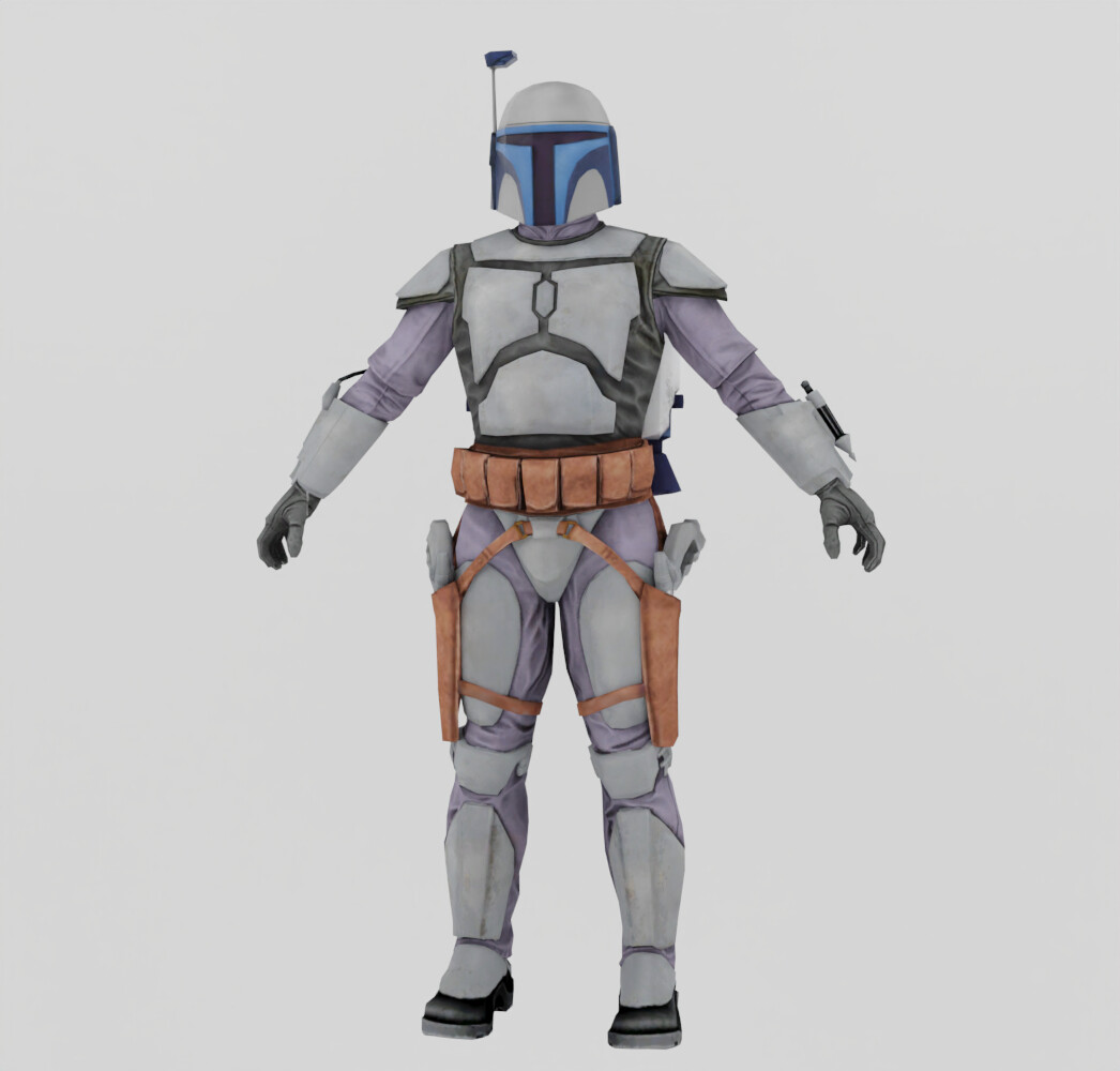 ArtStation   Jango Fett Textured Lowpoly | Resources