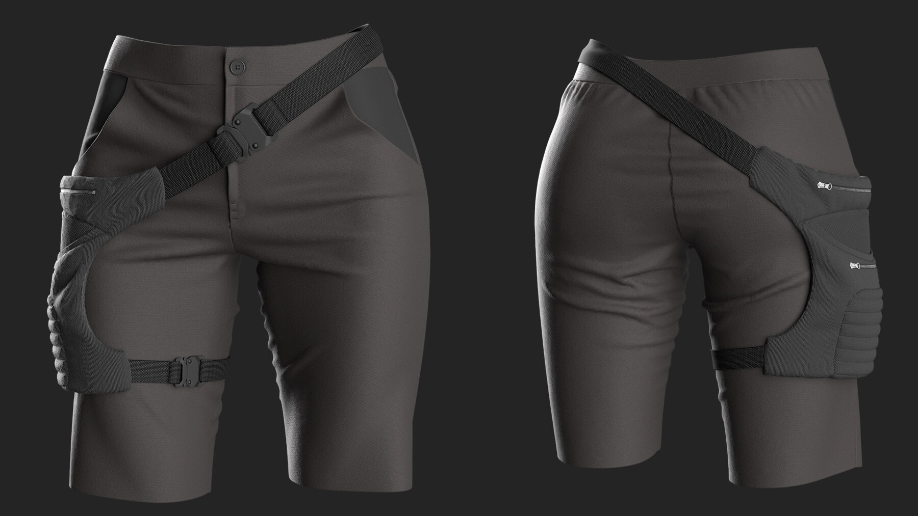 ArtStation - Female Tactical Outfit MD Project + OBJ Highpoly | Game Assets