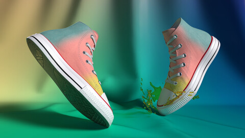 Shoes Converse Color Rainbow Girls