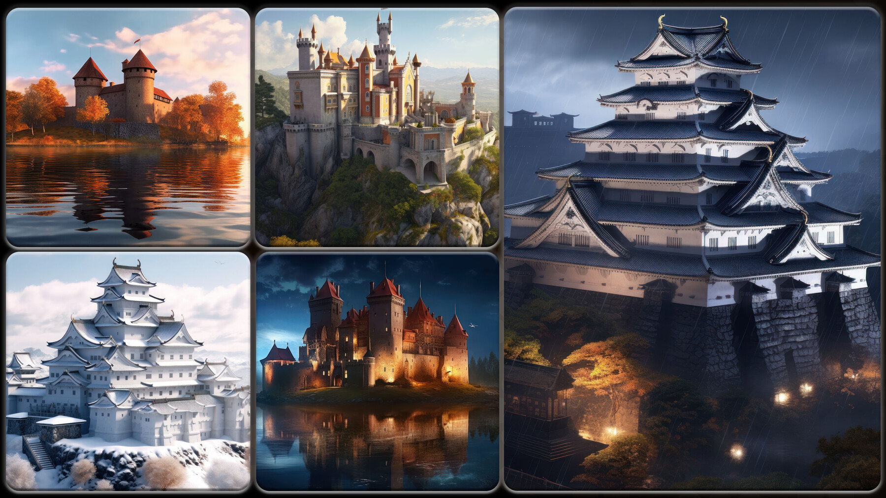 4K Japan Anime Fantasy Background Set in 2D Assets - UE Marketplace