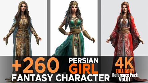 +260 Persian Girl (Fantasy Character) Vol.01