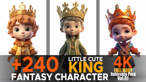 +240 Little Cute King (Fantasy Character) Vol.01