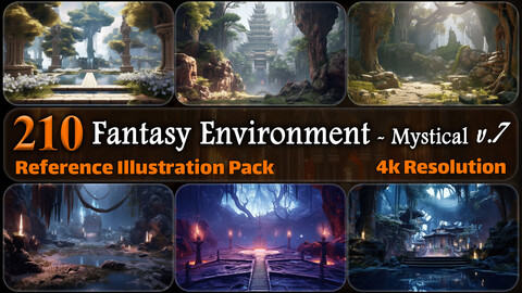 220 Fantasy Environment - Mystical Reference Pack | 4K | v.7