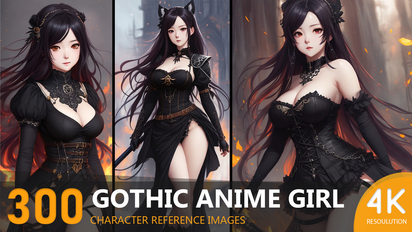 Create a Gothic Girl on Anime Avatar Creator 