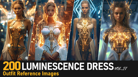 Luminescence Dress VOL.27| 4K Reference Images