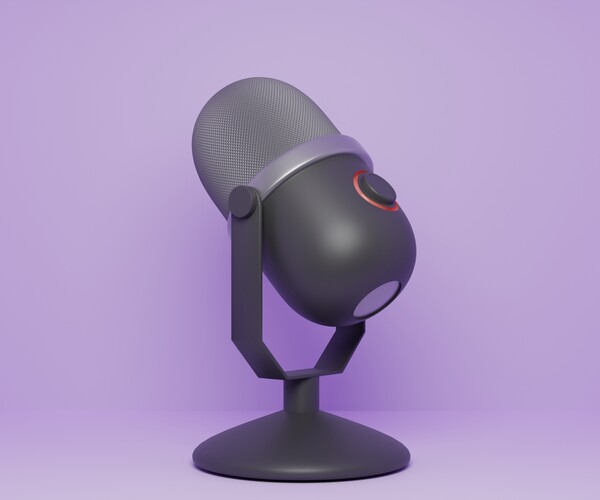 Artstation Microphone 3d Model Resources