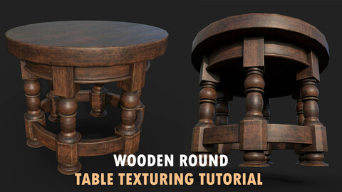 WOODEN ROUND TABLE TEXTURING TUTORIAL