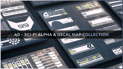 40 - Sci-Fi Alpha Decal Map Collection