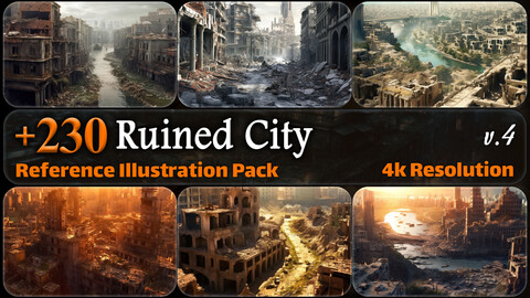 230 Ruined City Reference Pack | 4K | v.4