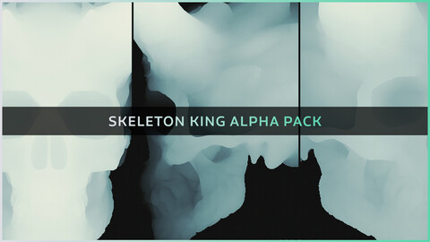 Skeleton King skull Alpha Map Pack