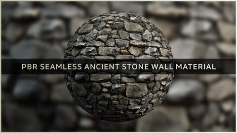 PBR Seamless Ancient Stone Wall Material - SBSAR - 4k Texture