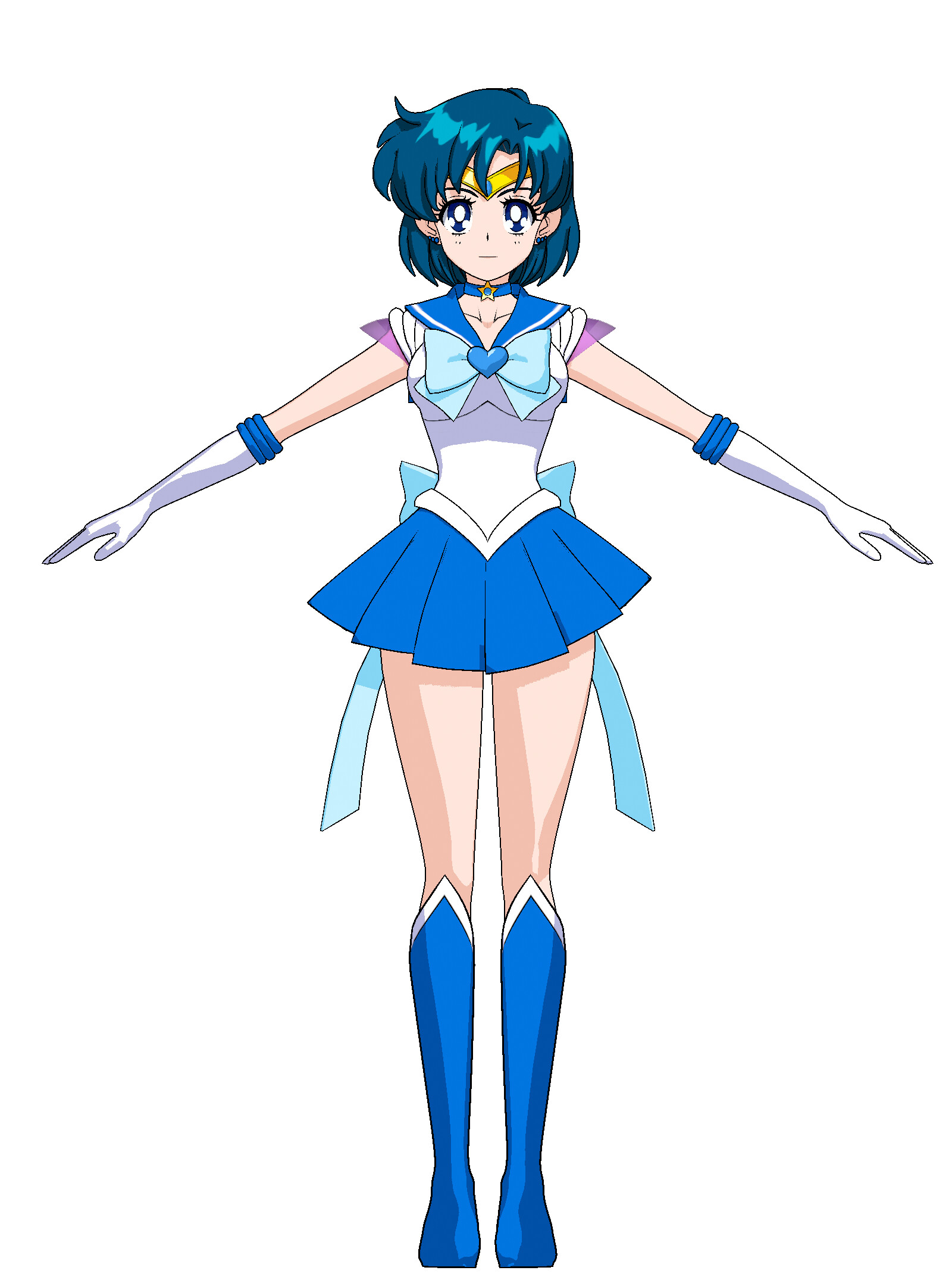 ArtStation - Sailor Mercury Eternal - 3D Model Blender | Resources