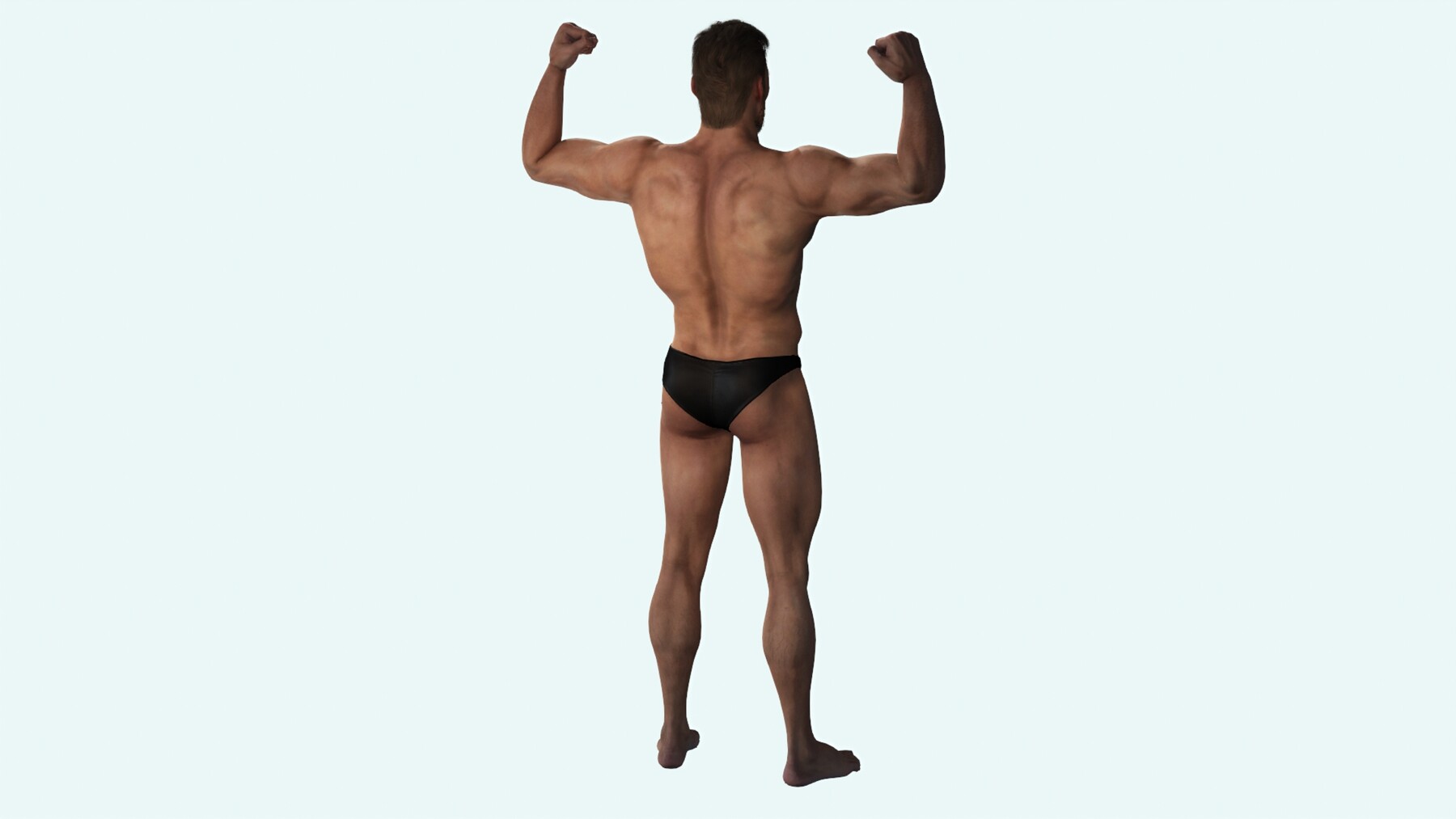 3D model Gym Bro - Giga Chad- Muscular man fitness crossfit VR