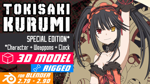 Kurumi Tokisaki - Date a Live - 3D Model Blender