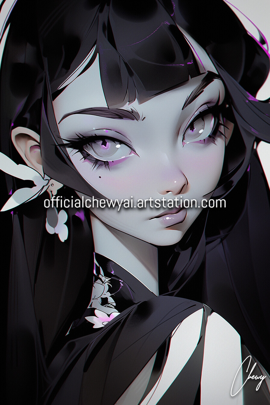ArtStation - Anime Girls with Purple Accents | Artworks