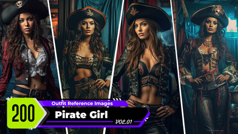 Pirate Girl VOL.01 | 4K Reference Images