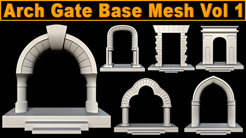 Arch Gate Base Mesh Vol 1