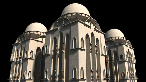 Fantasy Neoclassical tower 3D