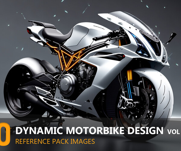 ArtStation - Dynamic Motorbike Design vol 2-8K|Reference pack | Artworks