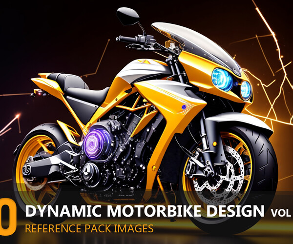 ArtStation - Dynamic Motorbike Design vol 2-8K|Reference pack | Artworks