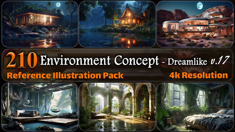 210 Environment Concept - Dreamlike Reference Pack | 4K | v.17