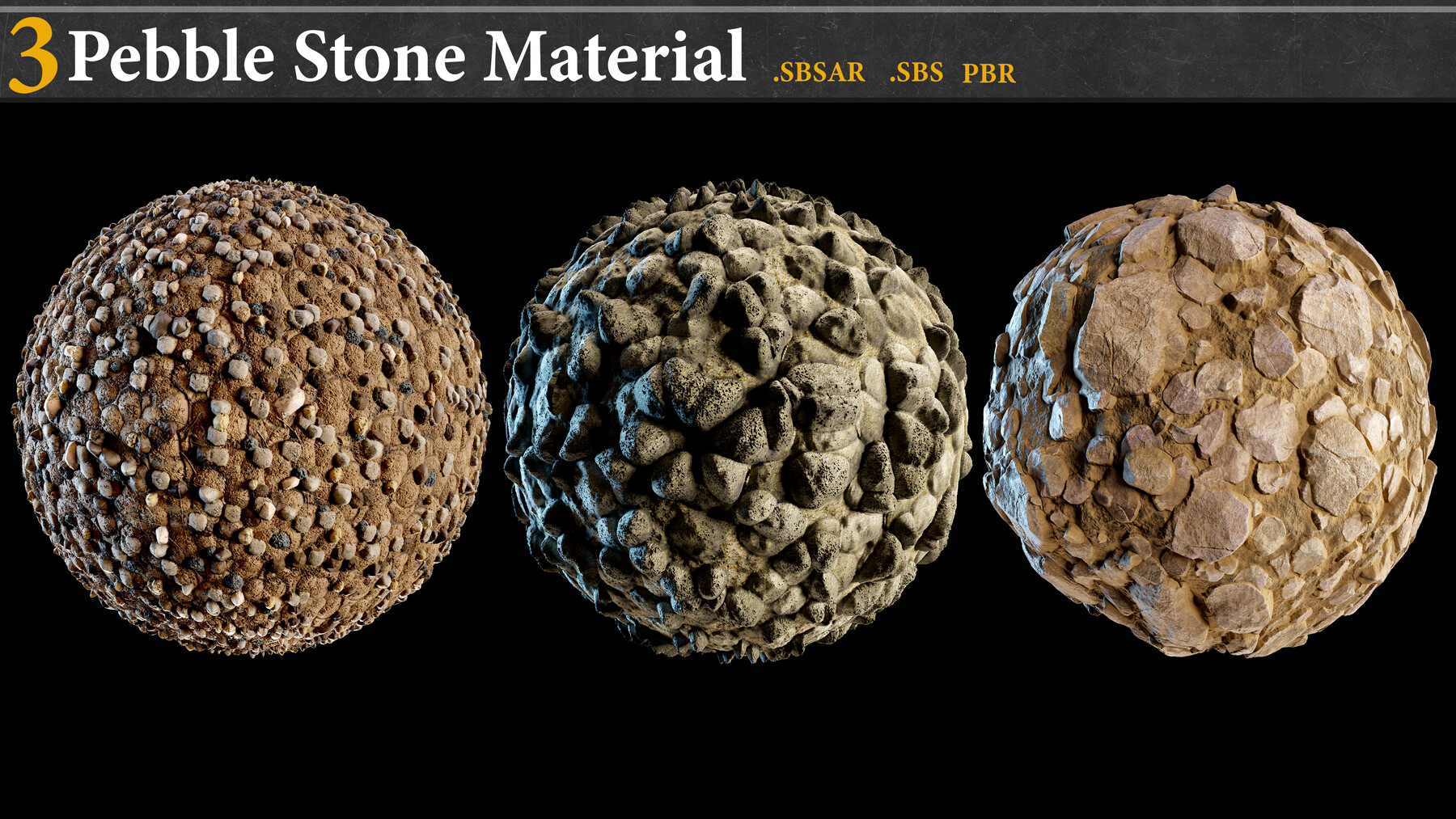 ArtStation - 6 Pebble -Stone Ground Material +Tutorial-Sbs-Sbsar-Pbr ...