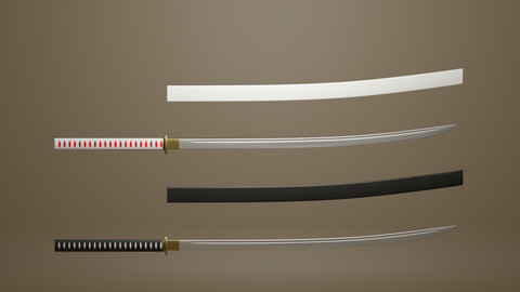 Katana Japanese Sword 3D model